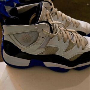 Men's Jordan White and Blue Athletic Shoes